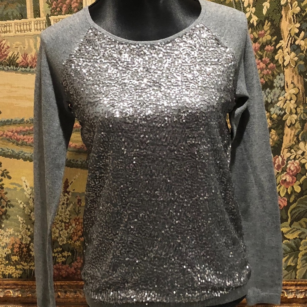 Elle Women's Sequin Sweater top